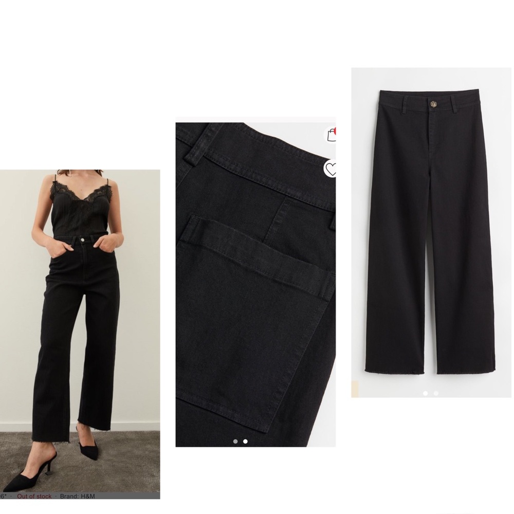 NWT H&M wide-leg jeans